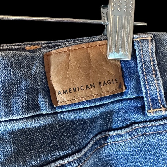 AMERICAN EAGLE 🦅 Curvy MIDI, The Dream Short, Women's Size 12, Distressed, NWT. - Picture 4 of 6
